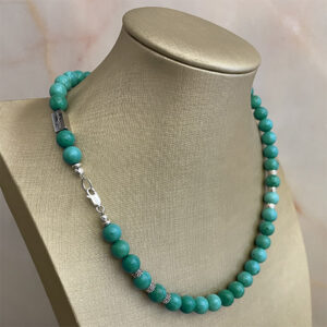 Turquoise Necklace 8mm Made in Italy