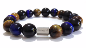 Obsidian + Tiger’s Eye 12mm Mix Bracelet
