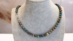 Turquoise Calsilica Necklace
