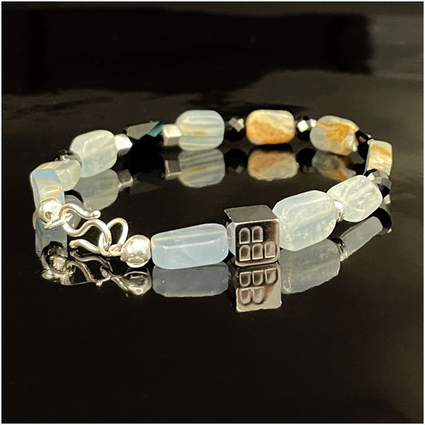 Lemurian Quartz Minimalist Bracelet